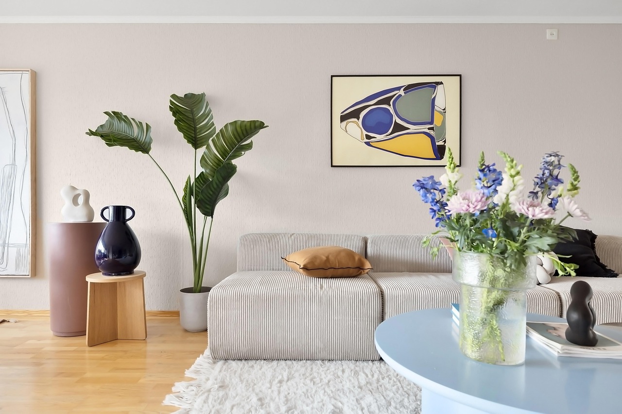 Modern luxury living room interior showcasing premium finishes and contemporary design